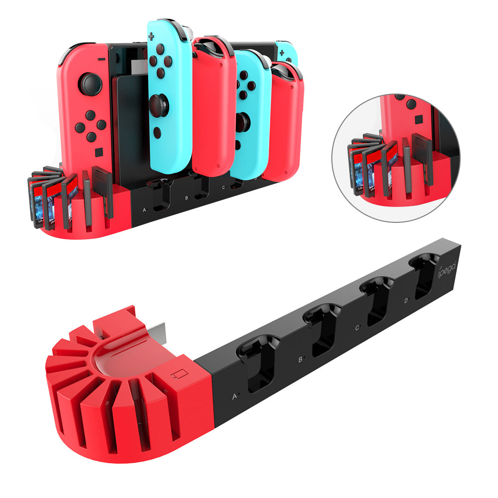 IPEGA PG-SW071 Console Holder Charging Stand Base with LED Indicator for Nintendo Switch Joy-Con IPEGA PG-SW071 Console Holder Charging Stand Base with LED Indicator for Nintendo Switch Joy-Con